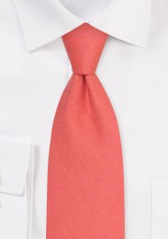 Sienna Linen Necktie | Mens Tie in Sienna Color