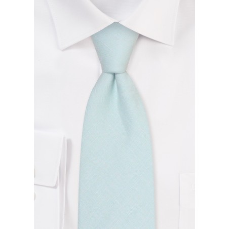 Agave Linen Tie | Solid Linen Tie in Agave