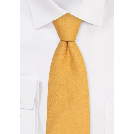 Butterscotch Linen Tie in XL