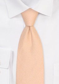 Golden Extra Long Linen Necktie