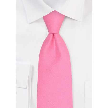 Bon Bon XL Necktie | Extra Long Tie in Bon Bon Pink