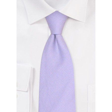 Linen Tie in Iris | Iris Color Linen Necktie