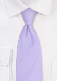 Linen Tie in Iris | Iris Color Linen Necktie
