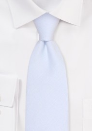 Mist Blue Linen Tie | Solid Necktie in Mist Blue