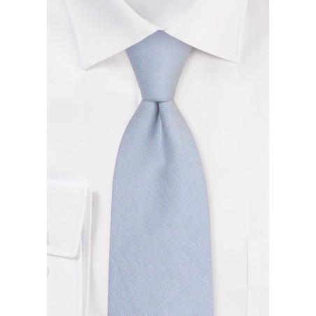Moody Blue XL Length Tie | Linen Necktie in Moody Blue