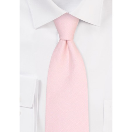 Petal Tie in Linen Fabric | 100% Linen Mens Tie in Petal