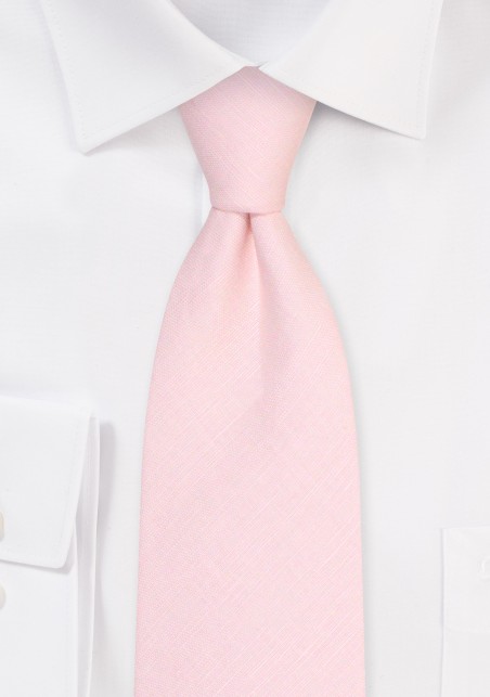 Petal Linen Tie in XL | Extra Long Petal Wedding Necktie