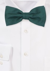 Emerald Green Linen Bow Tie