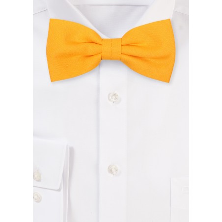 Marigold Linen Bow Tie