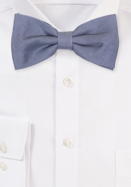 Dusty Blue Linen Bow Tie | Best Selling Wedding Bow Ties
