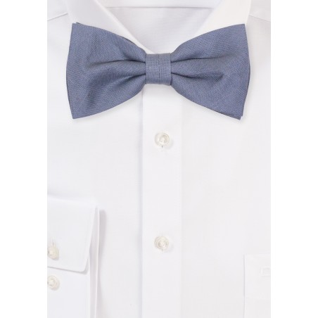 Dusty Blue Linen Bow Tie | Best Selling Wedding Bow Ties