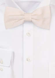 White Alabaster Bowtie in Linen