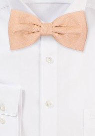 Golden Bow Tie in Linen Fabric
