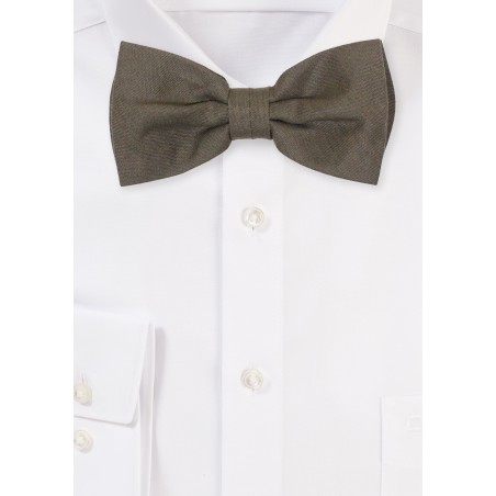 Martini Olive Mens Linen Bowtie