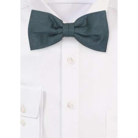 Eucalyptus Green Linen Bowtie