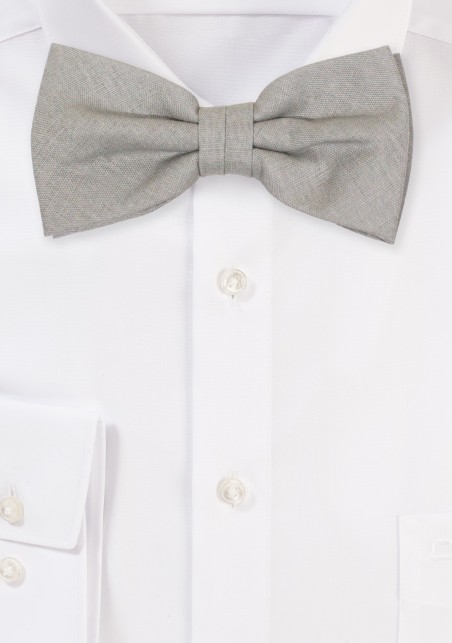 Moss Green Mens Linen Bow Tie