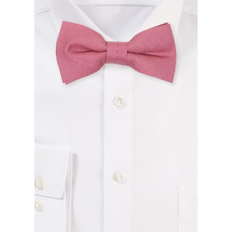 Boys Bow Tie in Vintage Mauve | Vintage Mauve Kids Bowtie in Linen