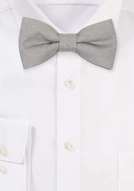 Moss Green Linen Bow Tie for Boys