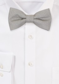 Moss Green Linen Bow Tie for Boys