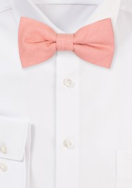 Champagne Rose Linen Bow Tie for Boys and Kids