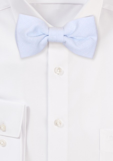 Mist Blue Linen Bow Tie for Boys and Toddlers