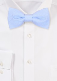 Sky Blue Linen Bow Tie for Boys, Kids, Toddlers