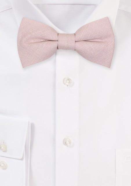 Almond Boys Bow Tie in Linen