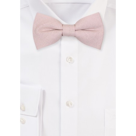 Almond Boys Bow Tie in Linen