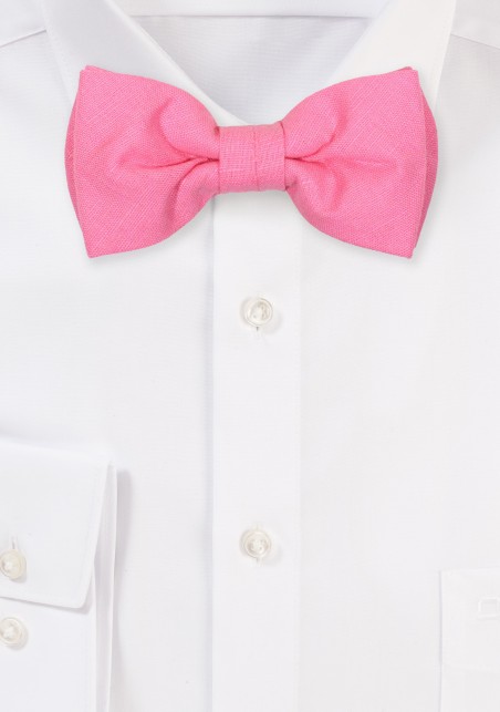 Bright Bon Bon Pink Bowtie for Boys