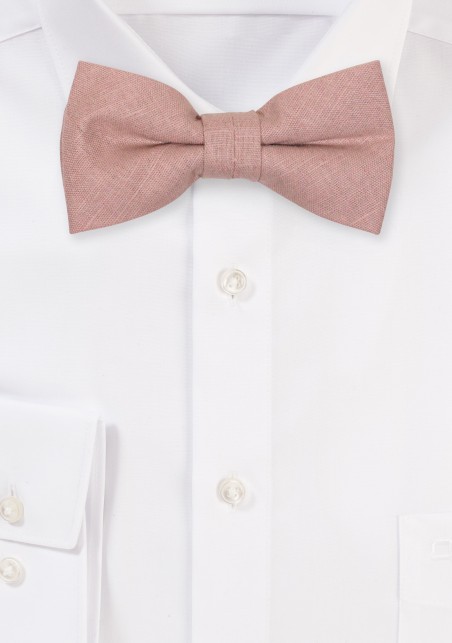 Sand Linen Bowtie | Mens Bow Tie in Sand Color