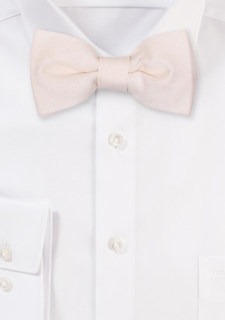 White Alabaster Kids Bow Tie