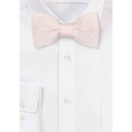 White Alabaster Kids Bow Tie