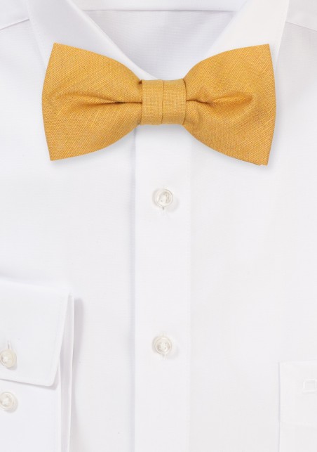 Butterscotch Line Bow Tie for Boys