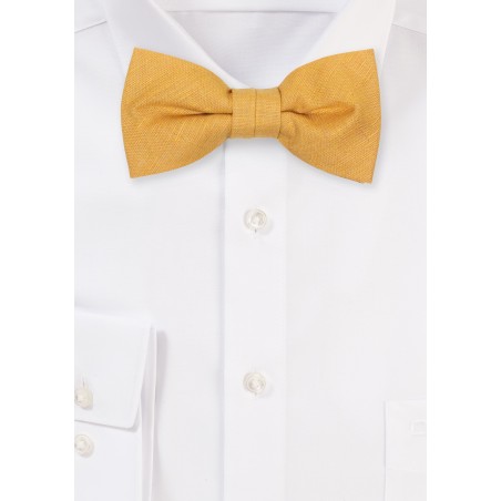 Butterscotch Line Bow Tie for Boys
