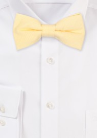 Lemon Sorbet Colored Kids Bow Tie in Linen