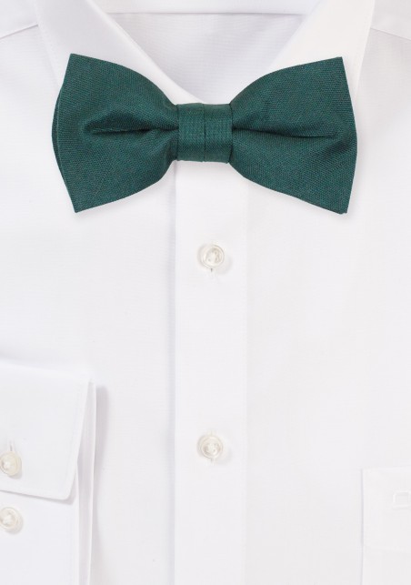 Emerald Kids Bow Tie in Linen