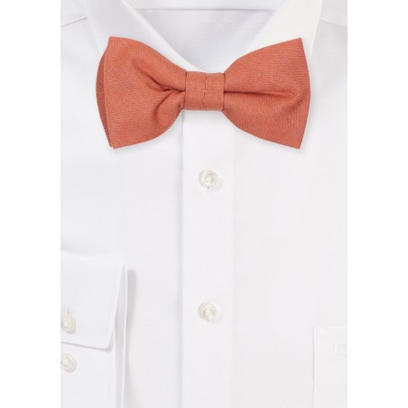 Bronzer Colored kids Linen Bowtie