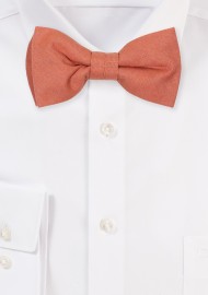 Bronzer Colored kids Linen Bowtie