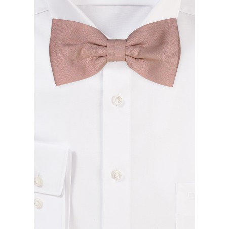 Sand Colored Linen Bow Tie for Boys