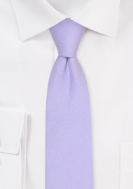 Iris Color Linen Tie in Skinny Width