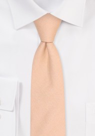 Golden Linen Tie in Slim Cut