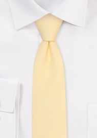 Linen Necktie in Lemon Sorbet and Skinny Width