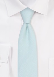 Skinny Linen Necktie in Agave