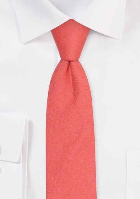 Sienna Linen Necktie in Slim Width | Mai Tai Linen Tie