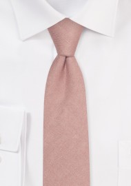 Sand Linen Tie in Slim Cut | Sand Colored Mens Tie in Linen