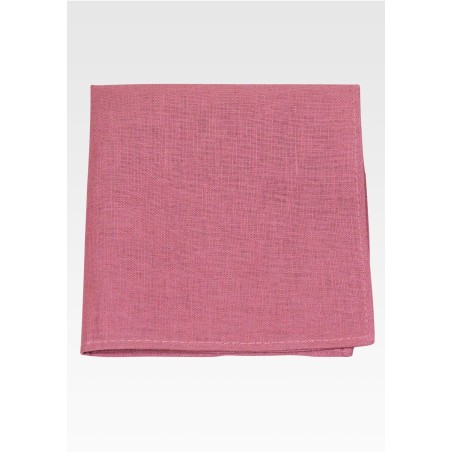 Linen Pocket Square in Vintage Mauve
