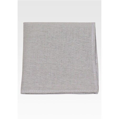 Moss Green Pocket Square in 100% Linen