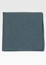 Eucalyptus Green Colored Linen Pocket Square