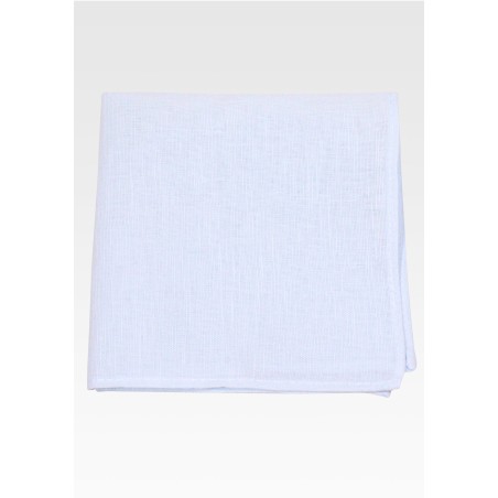 Mens Pocket Square in Mist Blue | Blue Linen Pocket Squares