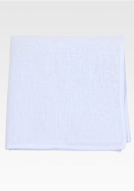 Mens Pocket Square in Mist Blue | Blue Linen Pocket Squares